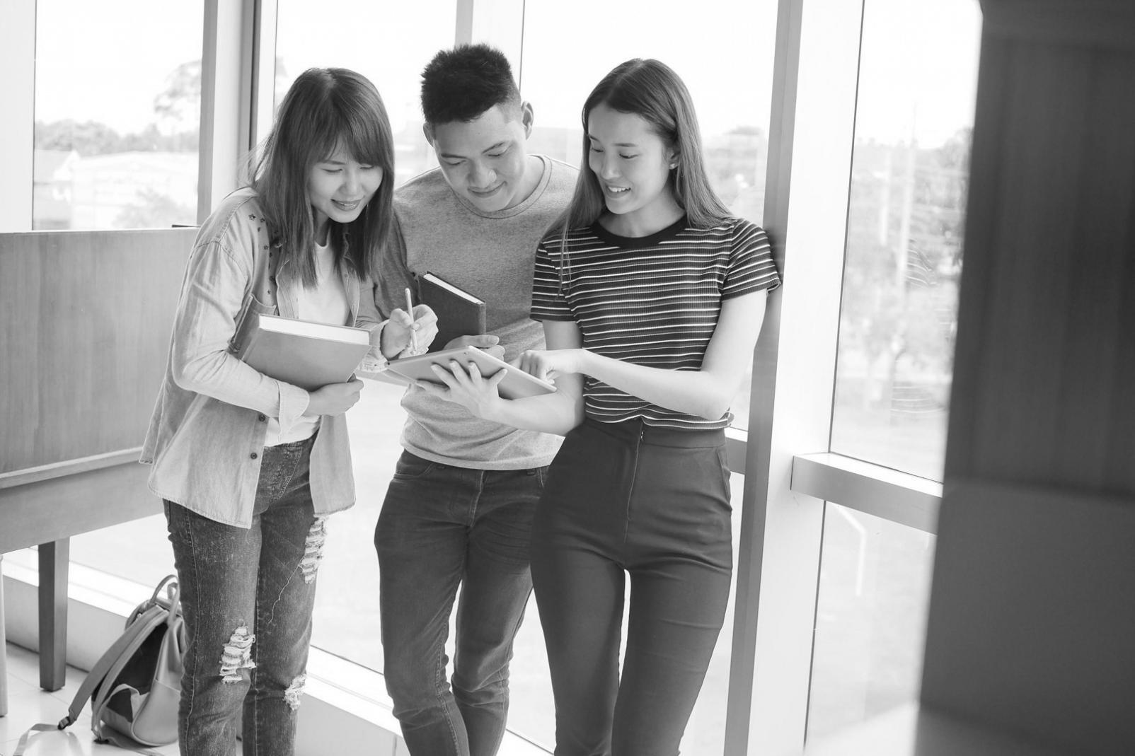 Zufriedene Kundin arbeitet an ihrer Finanzplanung mit Lavorenexia Tools